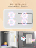 LED mirror with 4 strong magnets for locker doors or other metal surface
