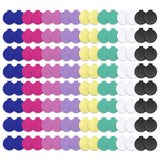 A set of various colored, round compact mirrors designed to be portable