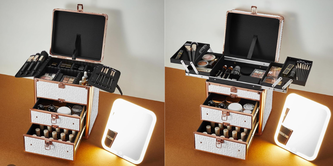 Double Drawers vs. Four Trays: Which Qislee Makeup Box Fits You Best?