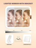 LED mirror with bracket and different light modes